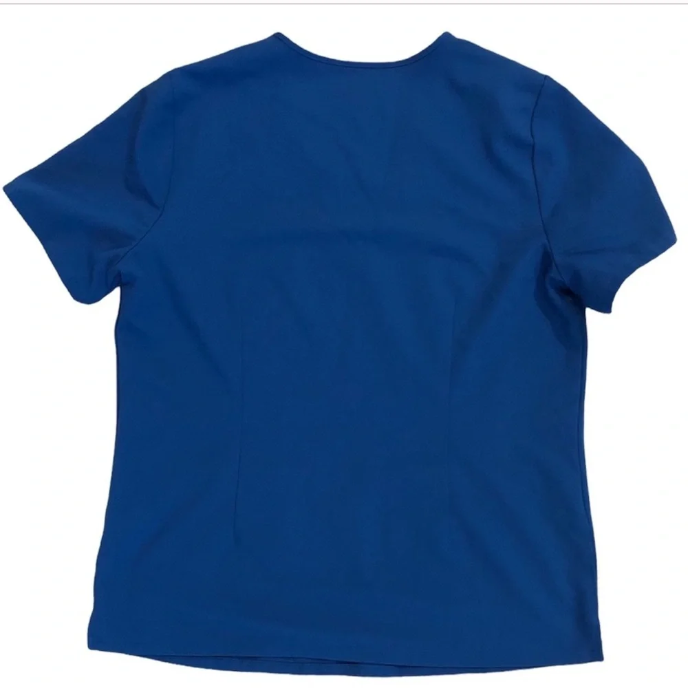 Figs • Casma Royal Blue Three-Pocket Women’s Scrub Top - S - Picture 6 of 11